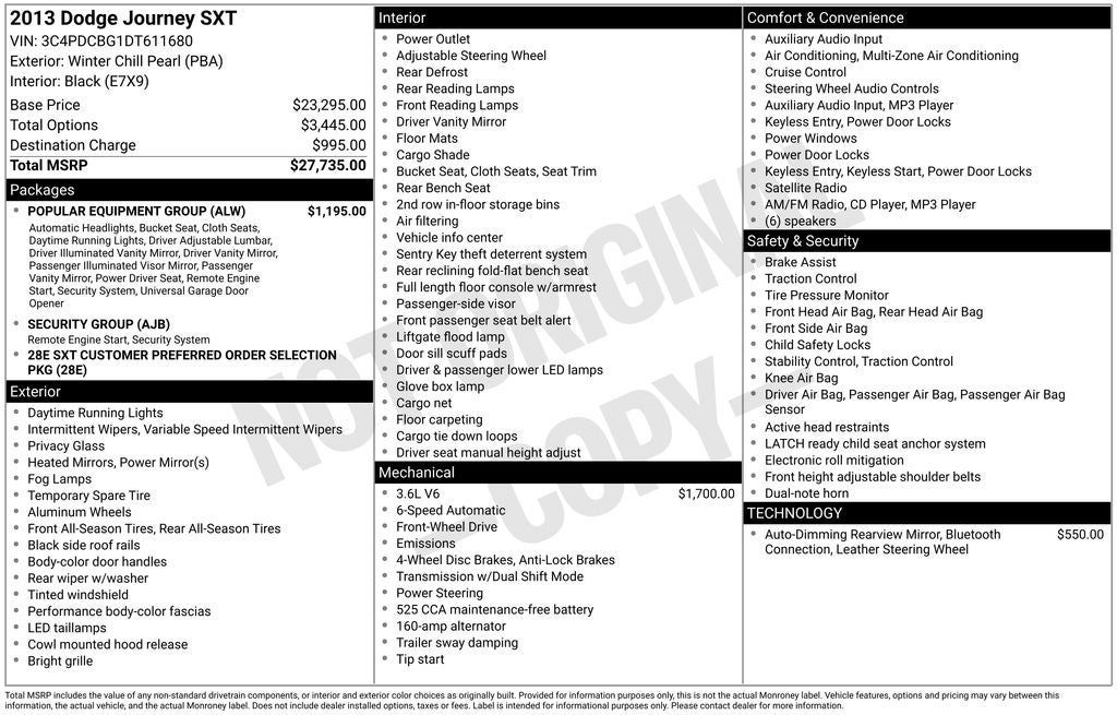 2013 Dodge Journey SXT