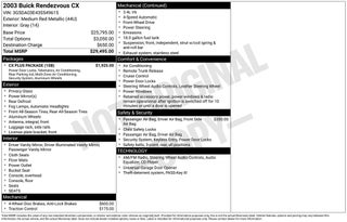 2003 Buick Rendezvous CX