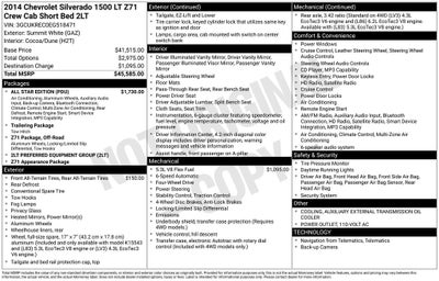 2014 Chevrolet Silverado 1500 LT LT2