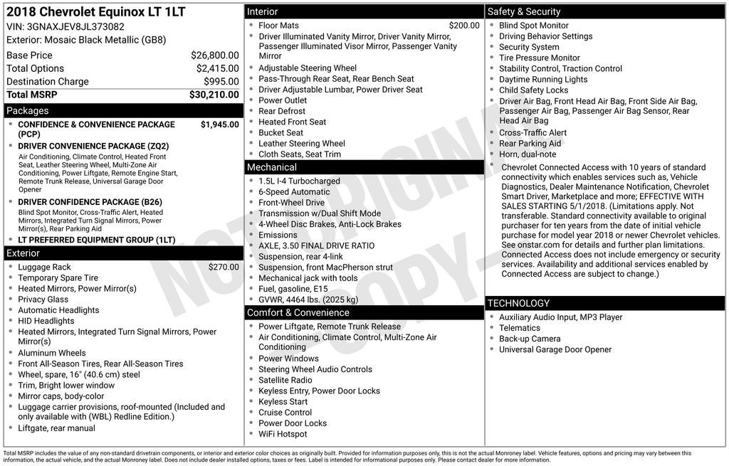 2018 Chevrolet Equinox LT