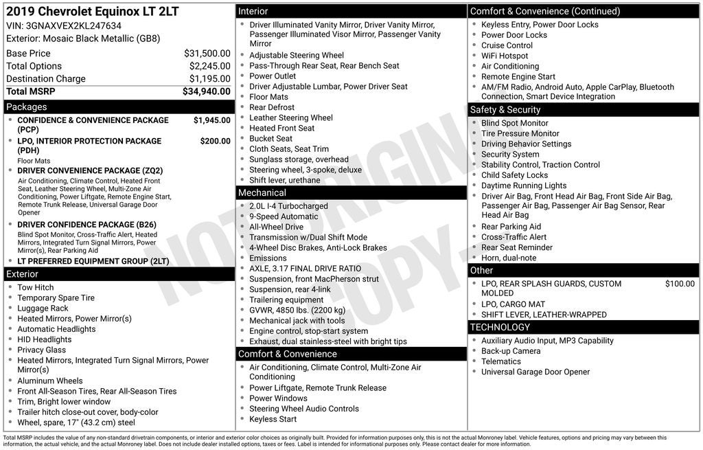 2019 Chevrolet Equinox LT