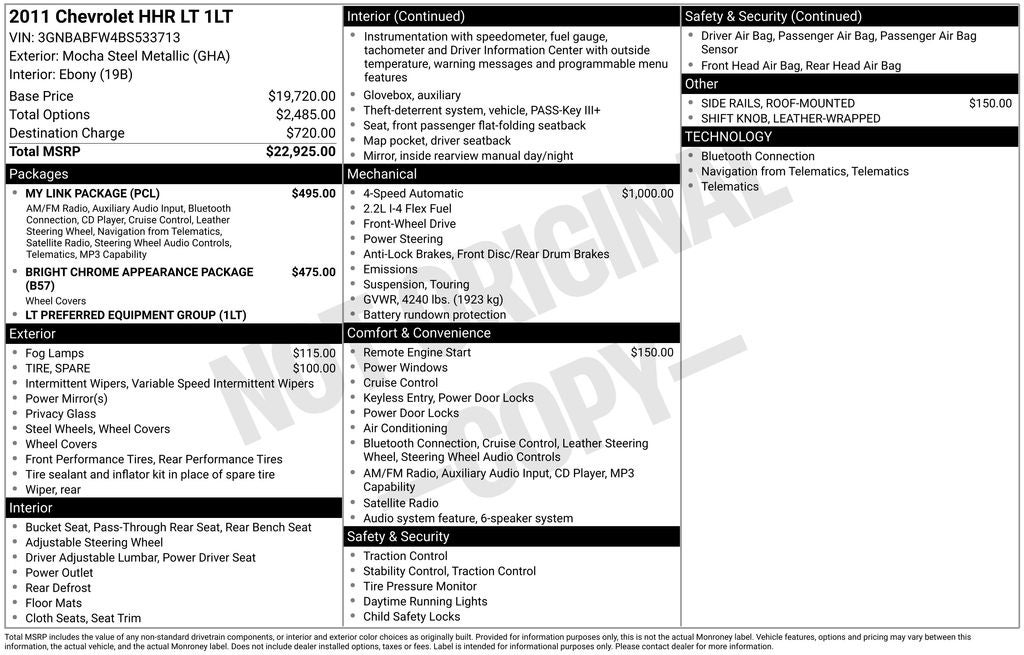 2011 Chevrolet HHR LT