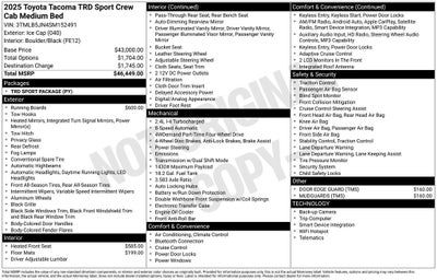 2025 Toyota Tacoma TRD Sport
