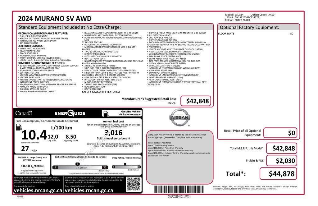 2024 Nissan Murano SV