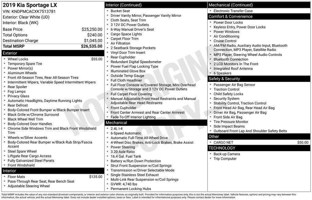 2019 Kia Sportage LX
