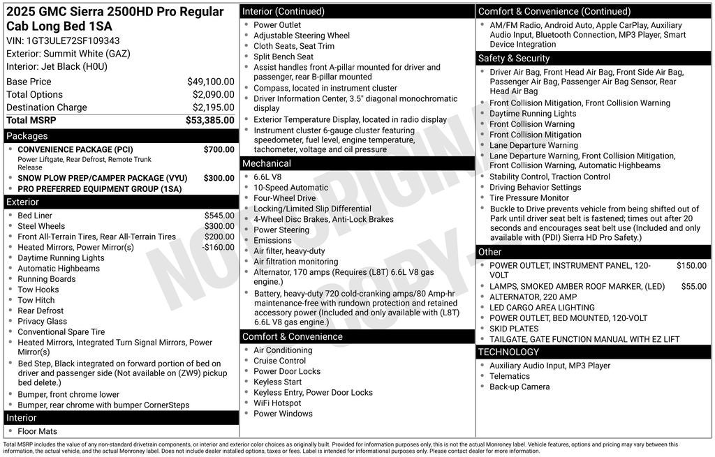 2025 GMC Sierra 2500HD Pro