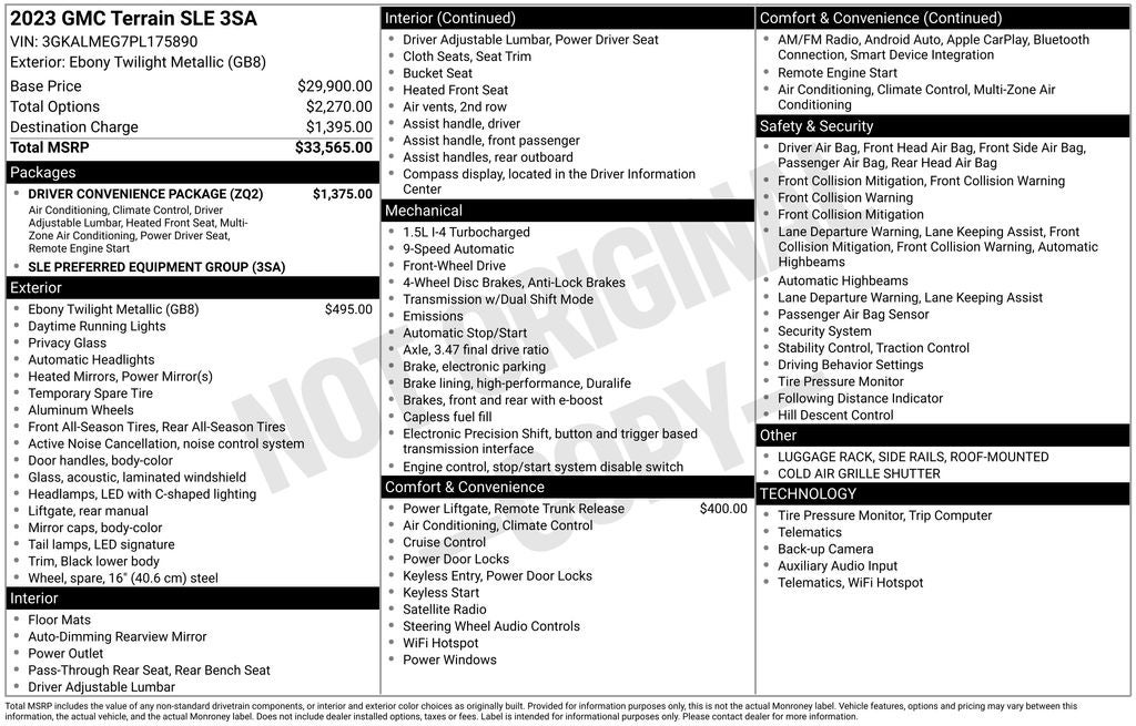 2023 GMC Terrain SLE