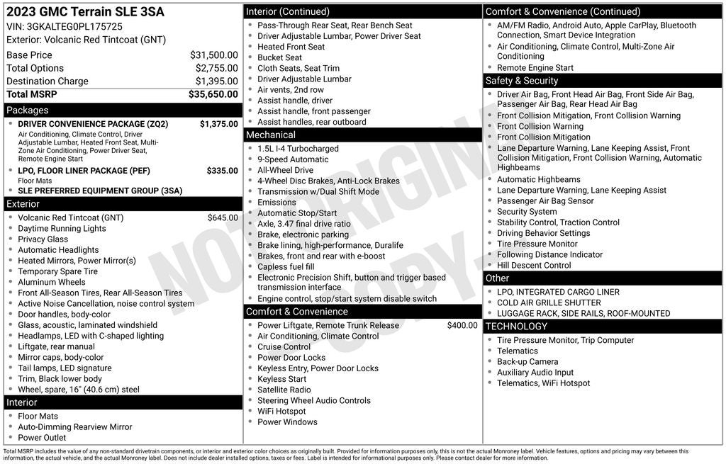 2023 GMC Terrain SLE
