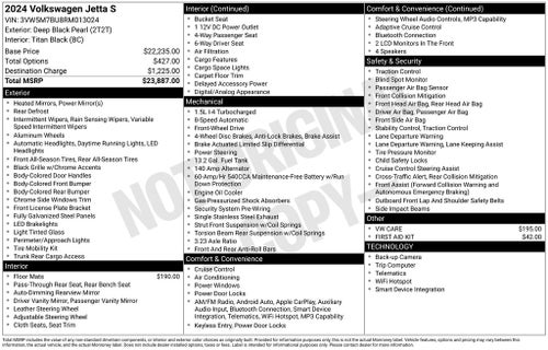 2024 Volkswagen Jetta 1.5T S