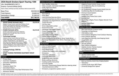2026 Buick Enclave Sport Touring