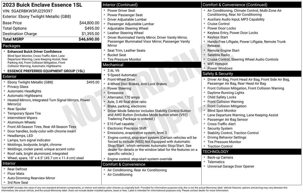 2023 Buick Enclave Essence