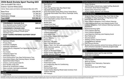 2026 Buick Envista Sport Touring