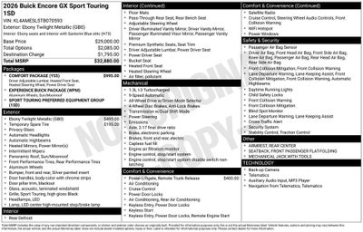 2026 Buick Encore GX Sport Touring