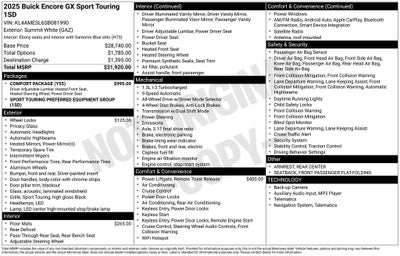 2025 Buick Encore GX Sport Touring