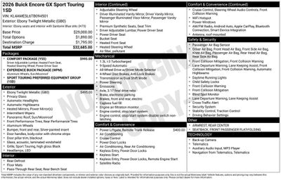 2026 Buick Encore GX Sport Touring