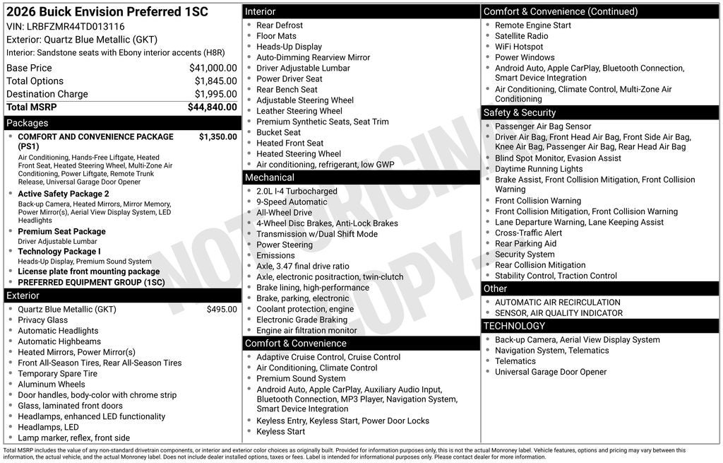 2026 Buick Envision Preferred
