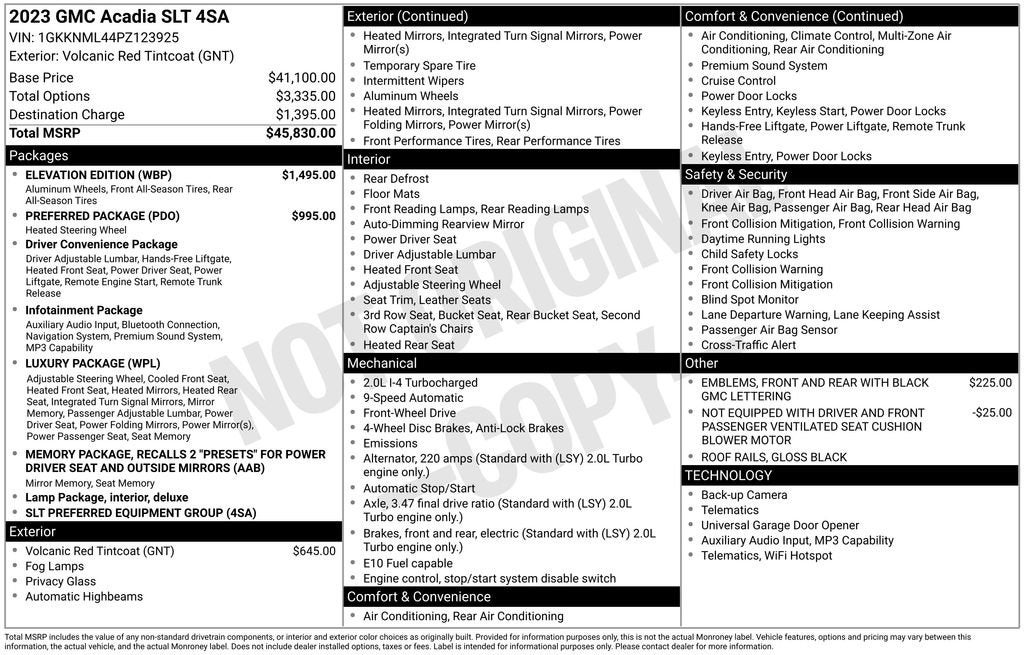 2023 GMC Acadia SLT