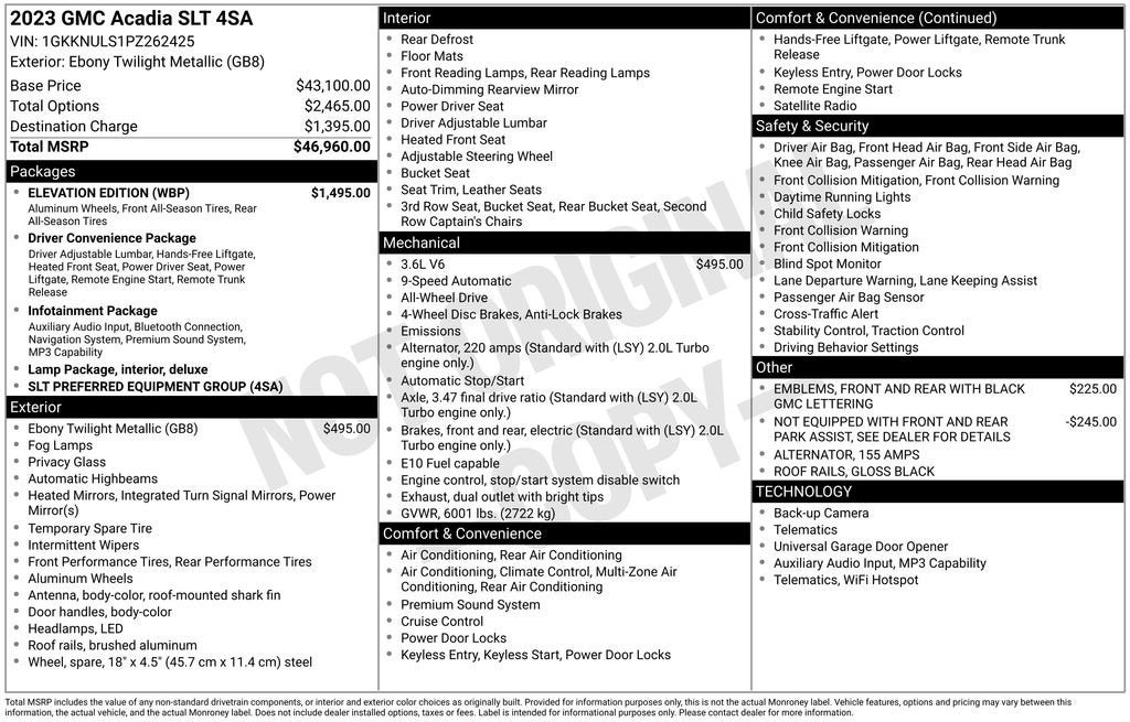 2023 GMC Acadia SLT