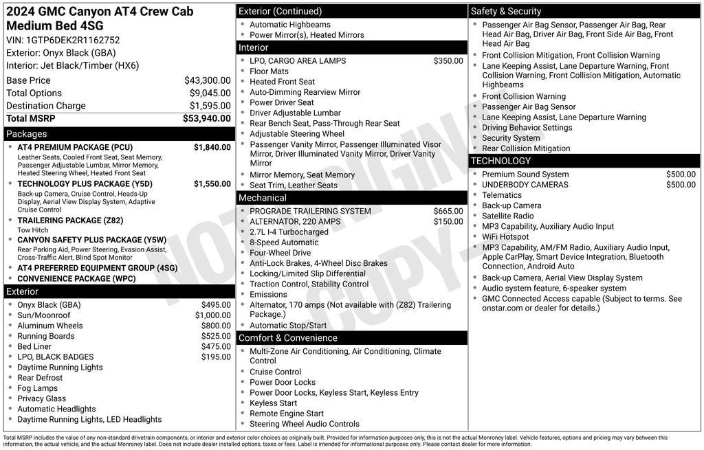 2024 GMC Canyon AT4