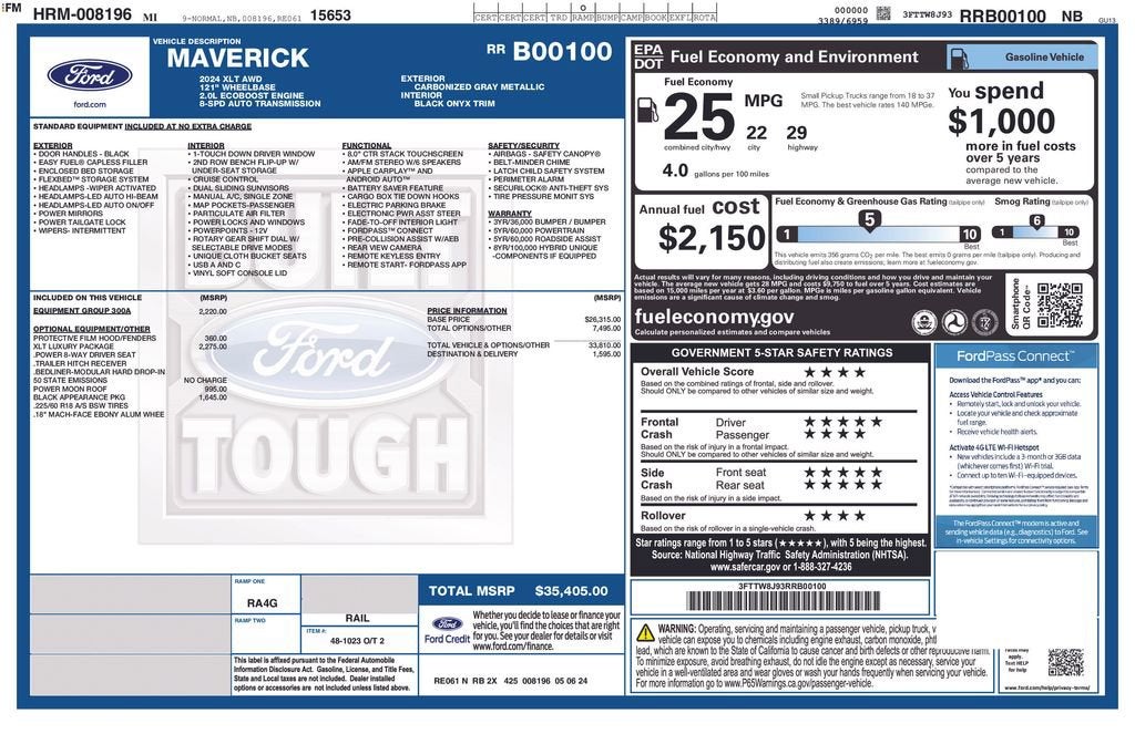 2024 Ford Maverick XLT