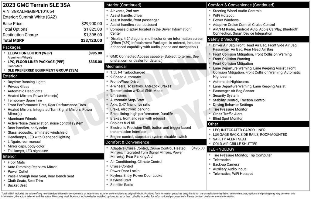 2023 GMC Terrain SLE