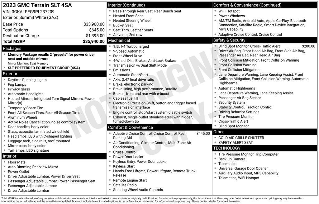 2023 GMC Terrain SLT