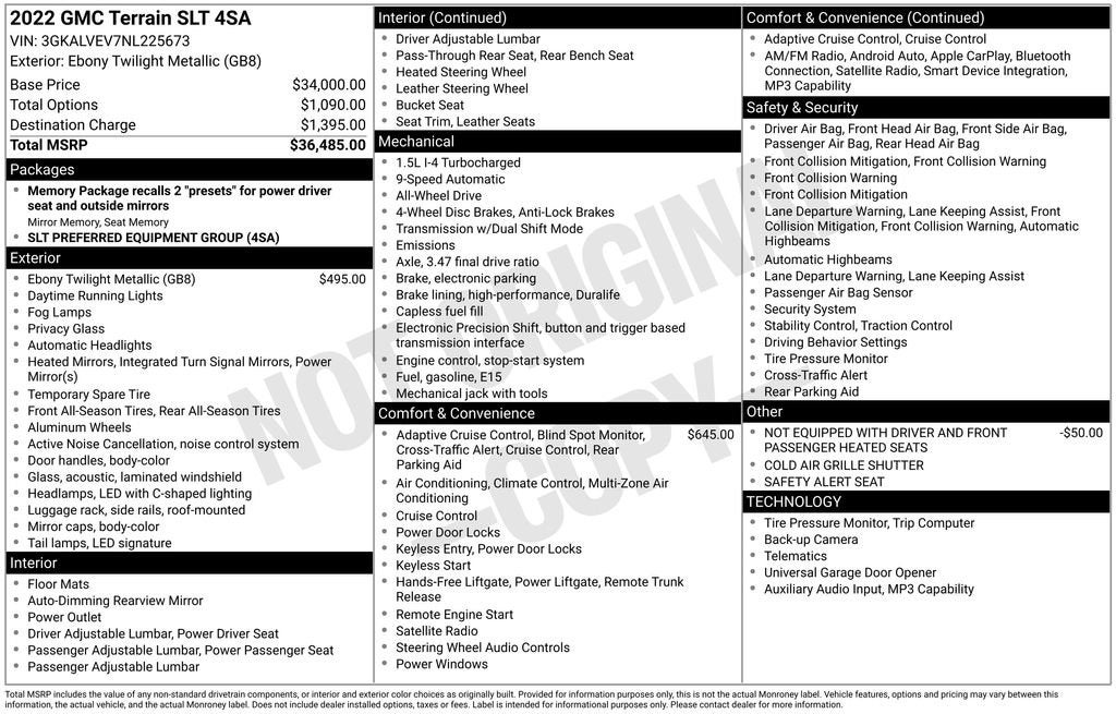 2022 GMC Terrain SLT