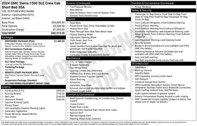 2024 GMC Sierra 1500 SLE
