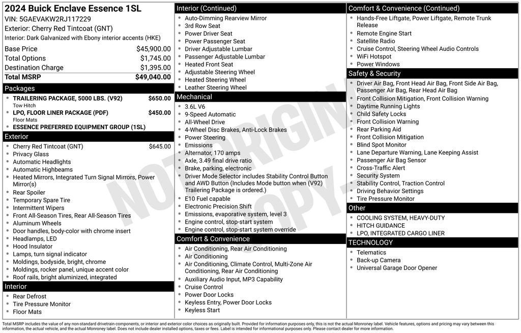 2024 Buick Enclave Essence