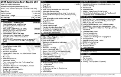 2024 Buick Envista Sport Touring