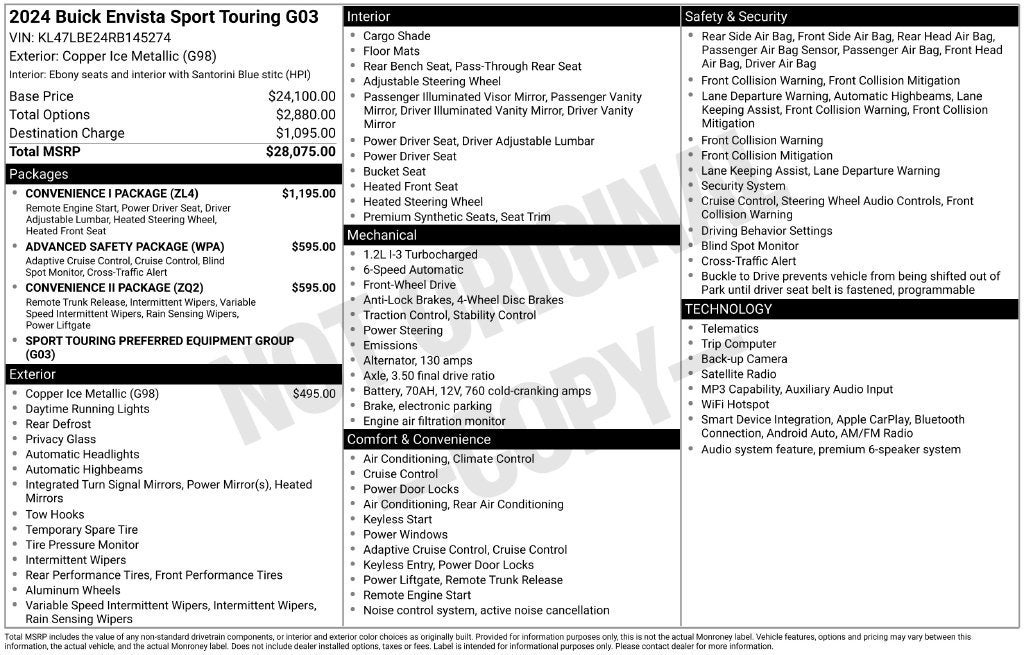 2024 Buick Envista Sport Touring