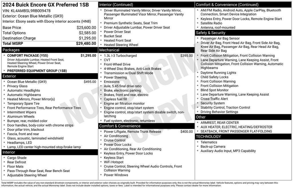 2024 Buick Encore GX Preferred