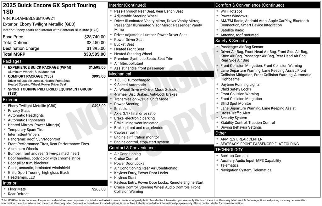2025 Buick Encore GX Sport Touring