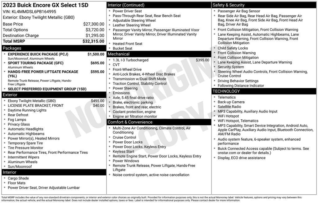 2023 Buick Encore GX Select