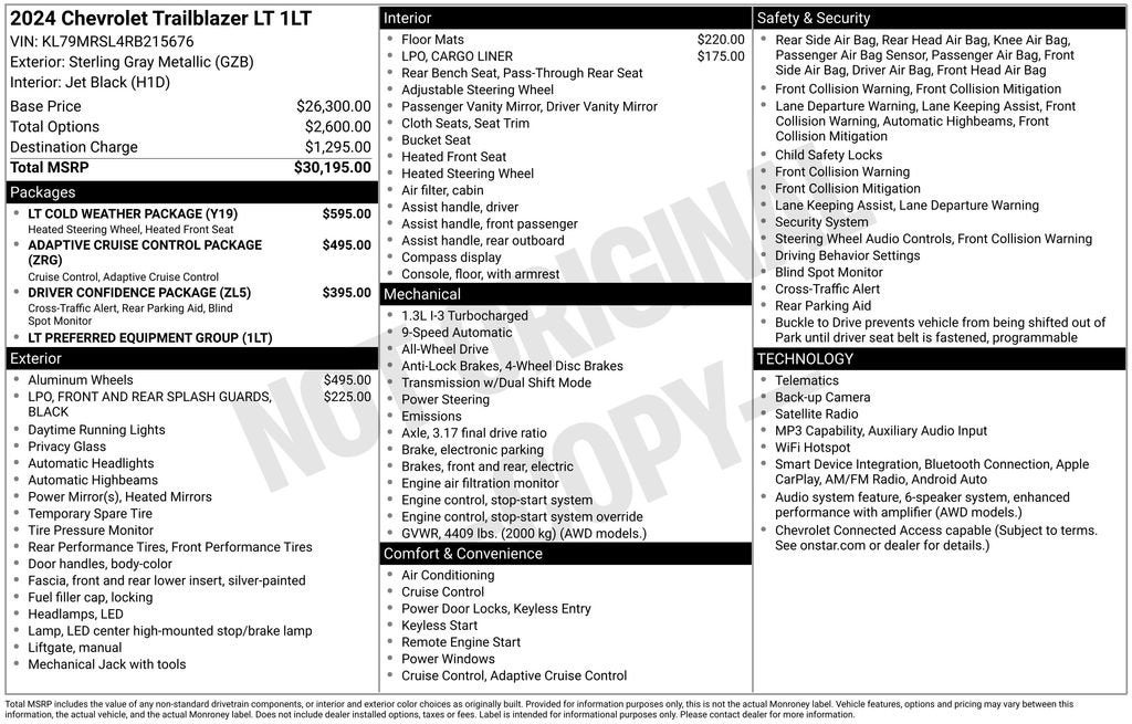 2024 Chevrolet Trailblazer LT