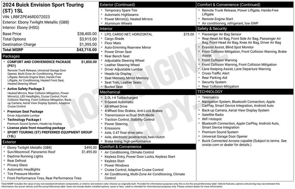 2024 Buick Envision Sport Touring