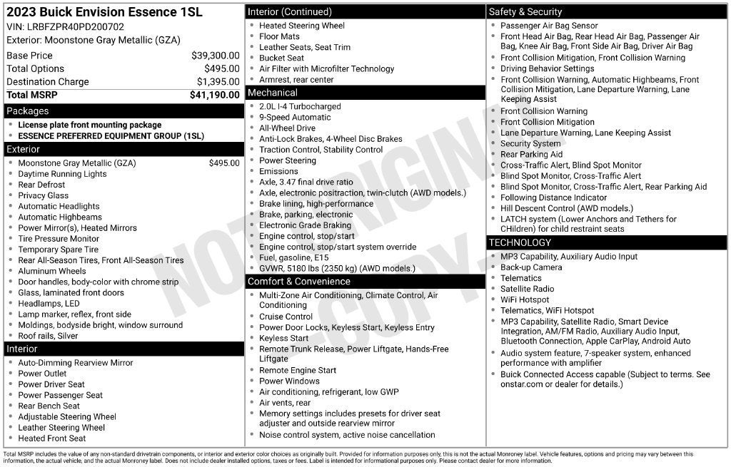 2023 Buick Envision Essence