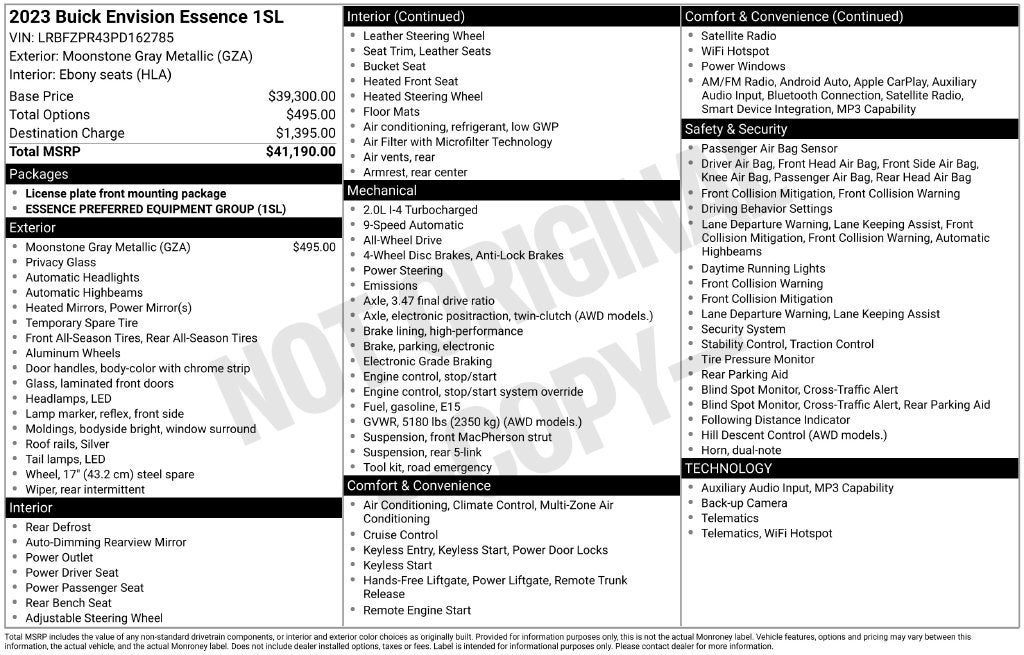2023 Buick Envision Essence