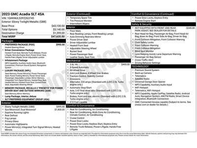 2023 GMC Acadia SLT