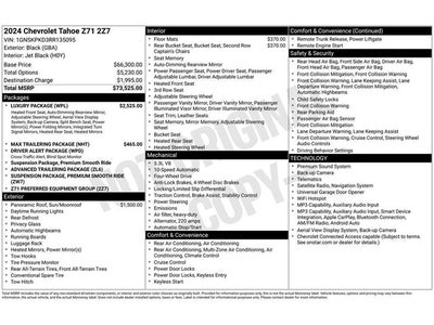 2024 Chevrolet Tahoe Z71
