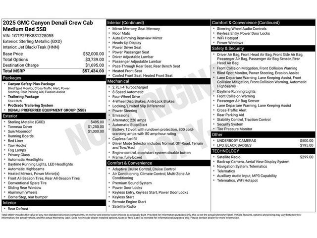 2025 GMC Canyon Denali