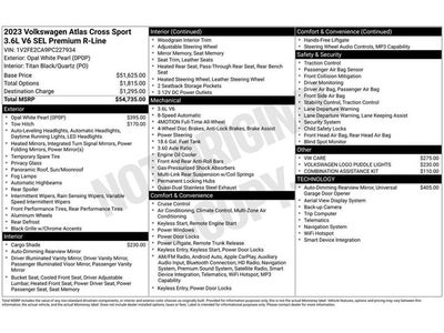 2023 Volkswagen Atlas Cross Sport 3.6L V6 SEL Premium R-Line