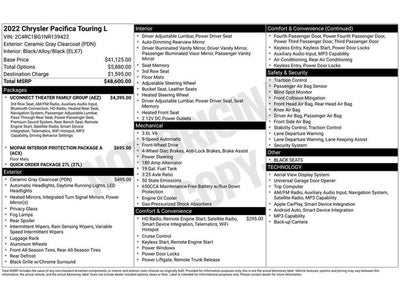 2022 Chrysler Pacifica Touring L