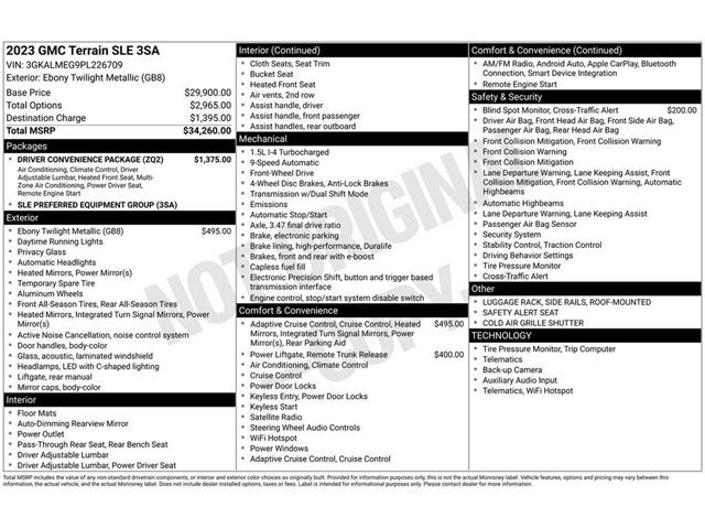 2023 GMC Terrain SLE
