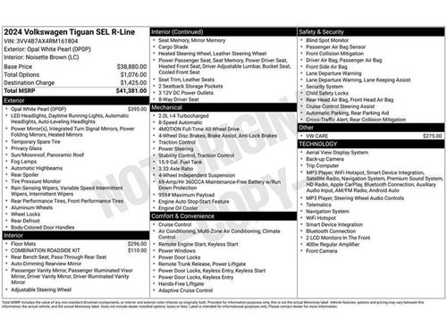 2024 Volkswagen Tiguan 2.0T SEL R-Line