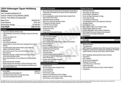 2024 Volkswagen Tiguan 2.0T Wolfsburg Edition