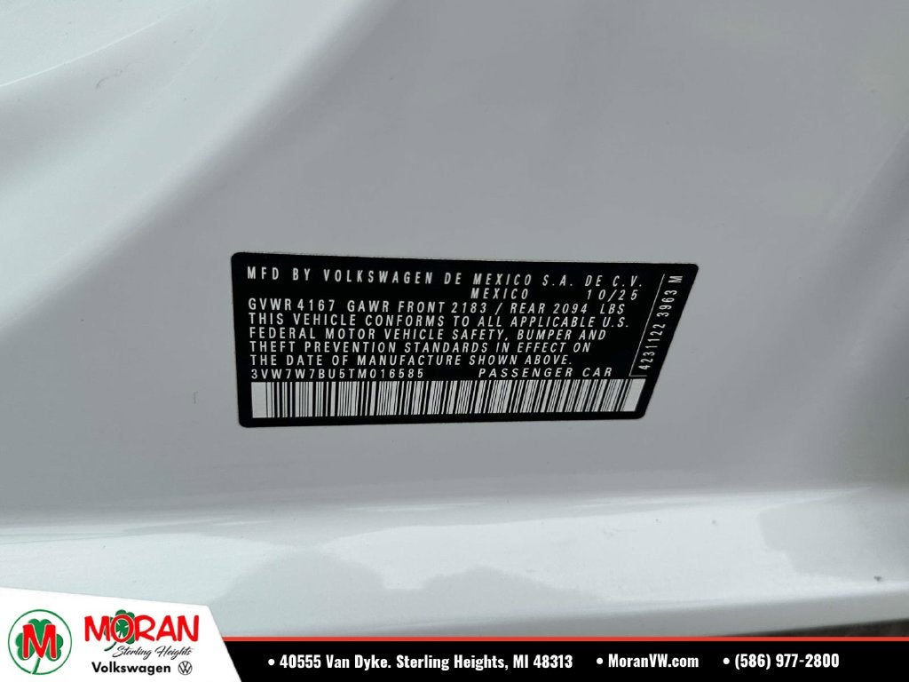 2026 Volkswagen Jetta 1.5T SE