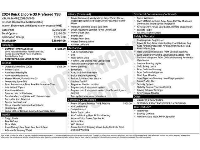 2024 Buick Encore GX Preferred