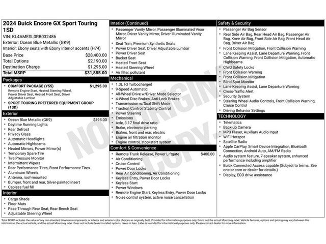 2024 Buick Encore GX Sport Touring