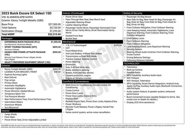 2023 Buick Encore GX Select